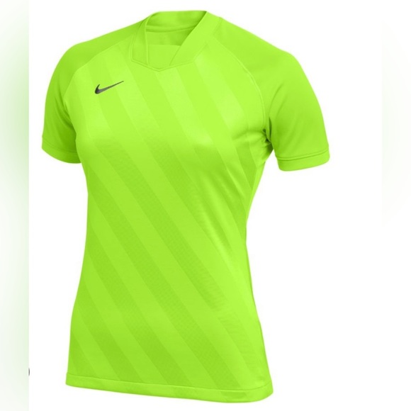 Nike Dri Fit Yellow Game Day Jersey Alternating Matte & Shine Jacquard Design - Picture 7 of 8